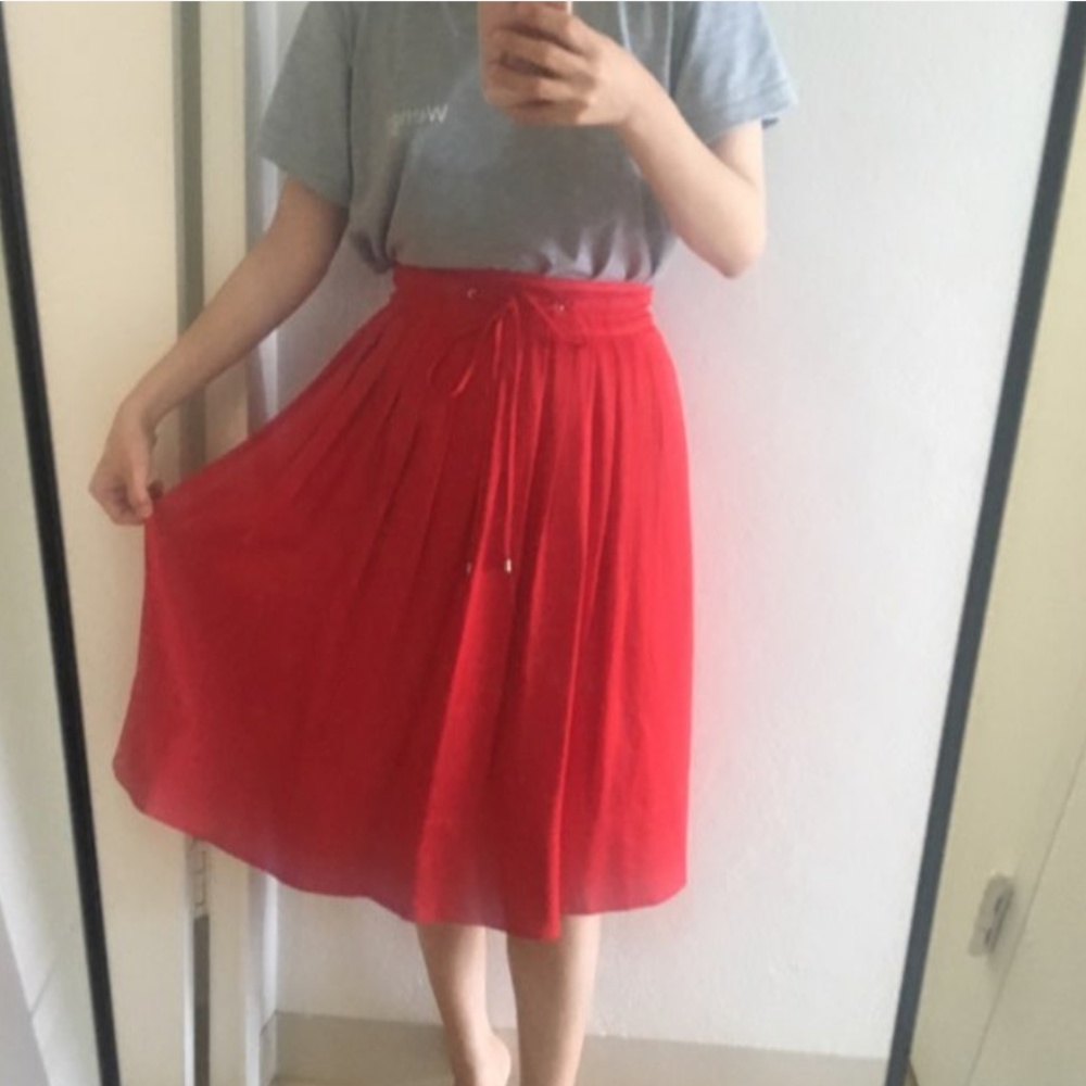 Club Monaco Red Maxi Skirt sz2 (Maneeza Skirt)